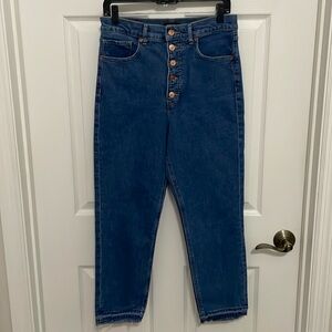 Express women’s mom super high rise jeans